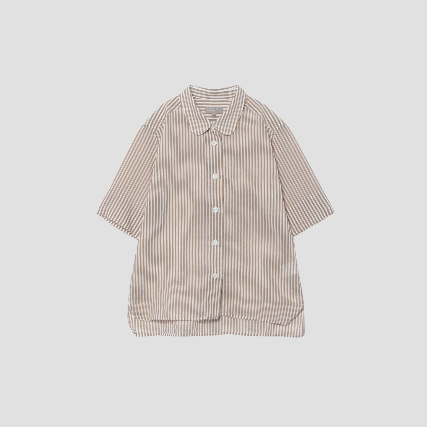BOLD STRIPE COTTON SILK SHIRT