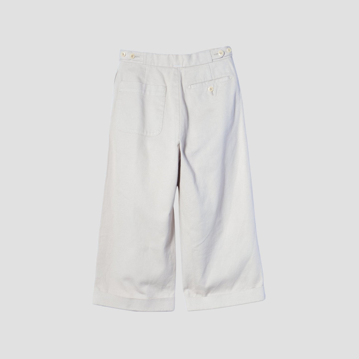 RAISED COTTON DRILL TROUSERS