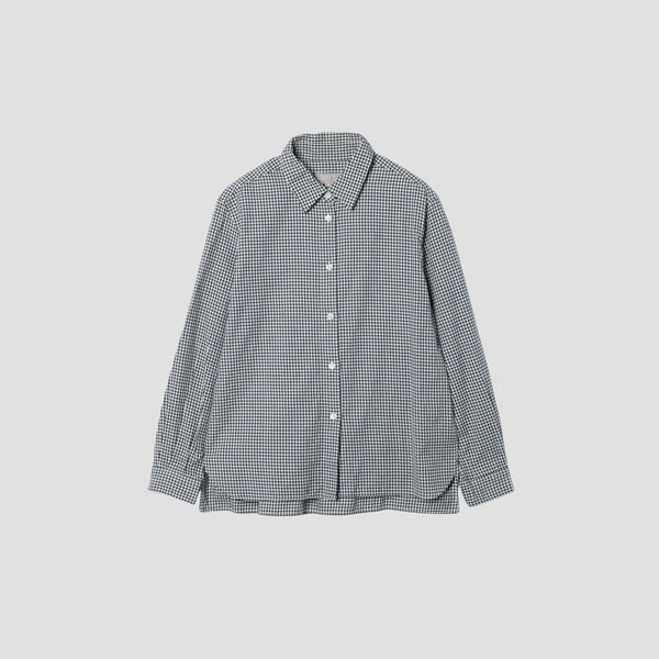 BRUSHED GINGHAM COTTON SHIRT