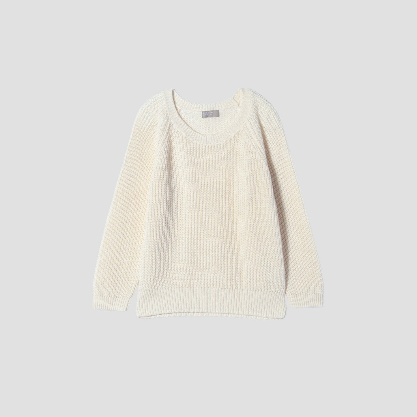 LINEN COTTON RIB JUMPER KNIT
