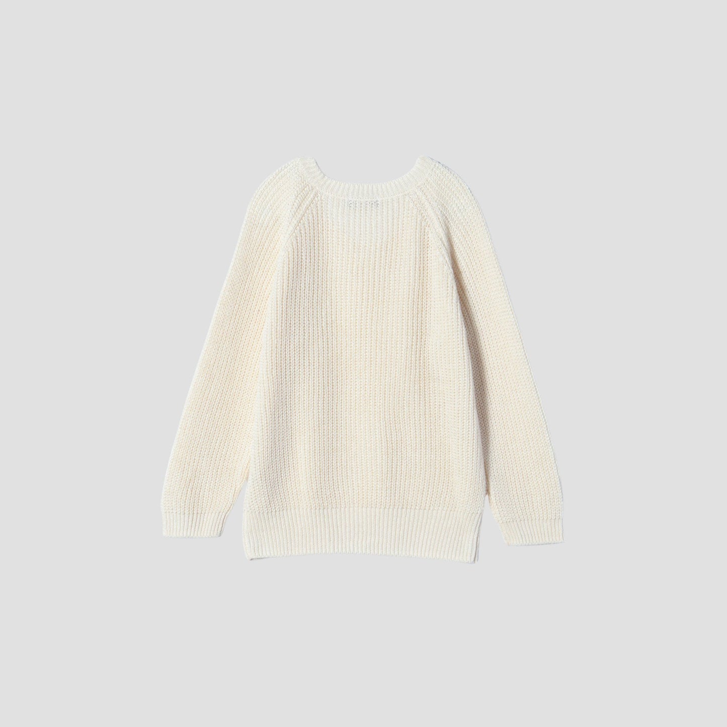 LINEN COTTON RIB JUMPER KNIT