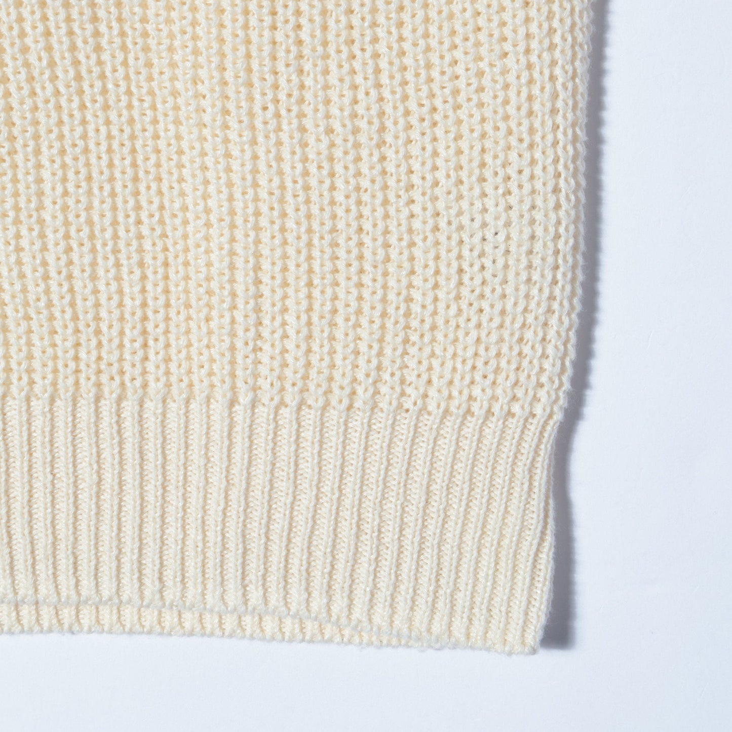 LINEN COTTON RIB JUMPER KNIT