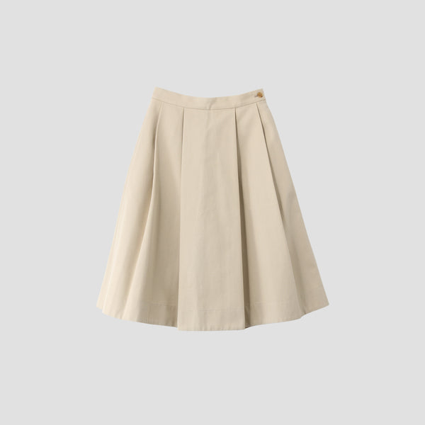 COTTON WOOL TWILL SKIRT
