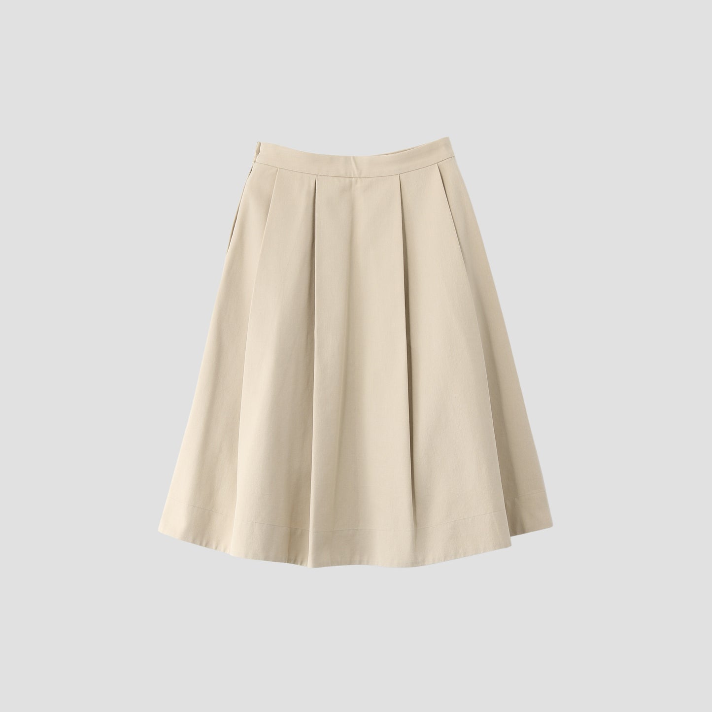 COTTON WOOL TWILL SKIRT