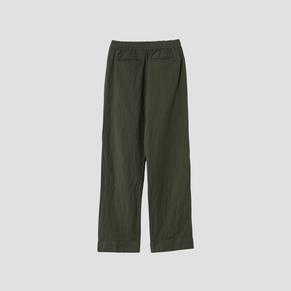 YARN DYED WOOL LINEN TROUSERS