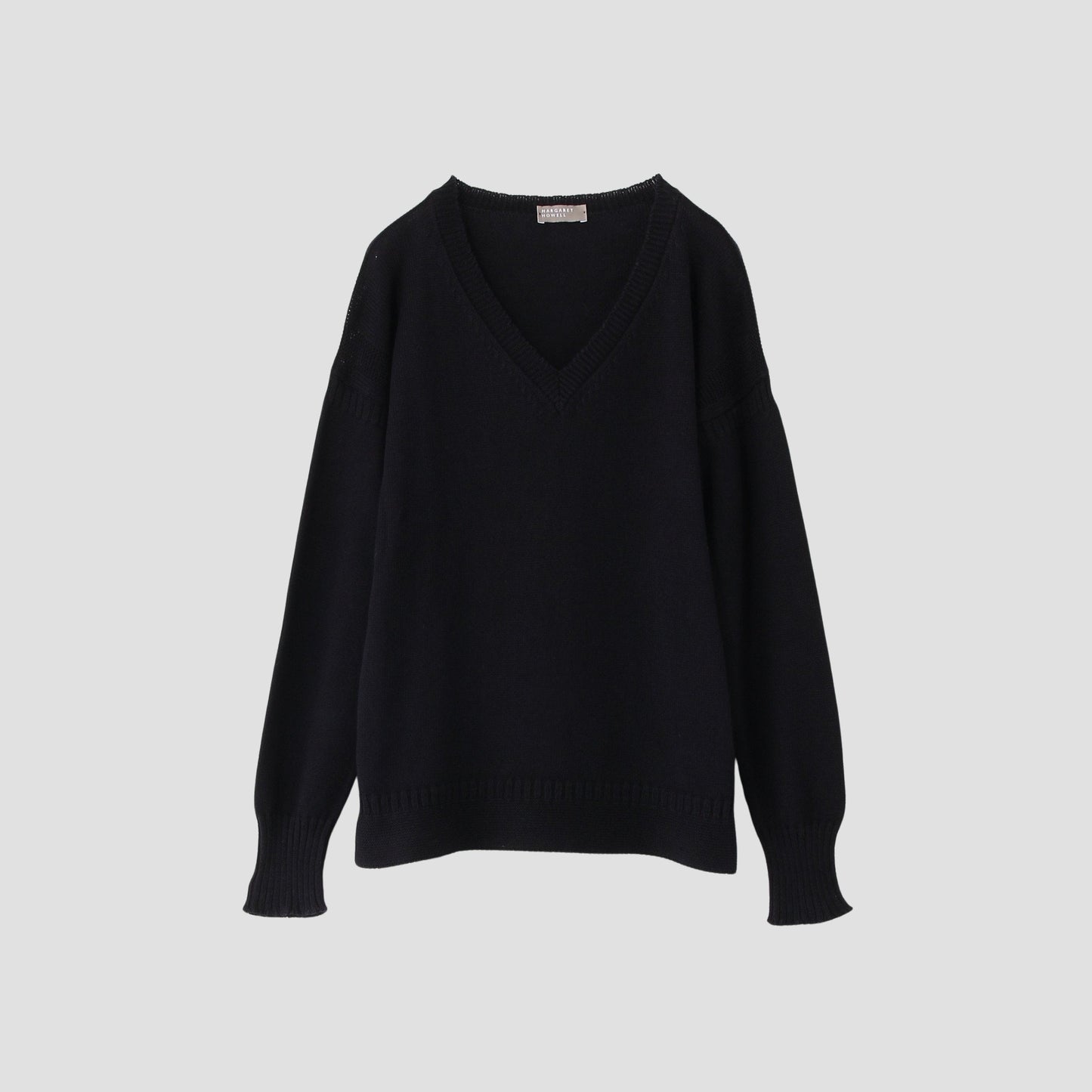 V NECK GUERNSEY KNIT