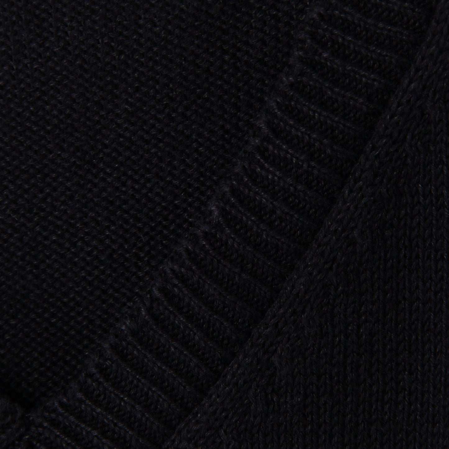 V NECK GUERNSEY KNIT