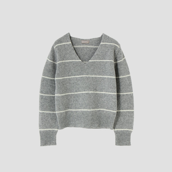STRIPE WOOL JUMPER KNIT