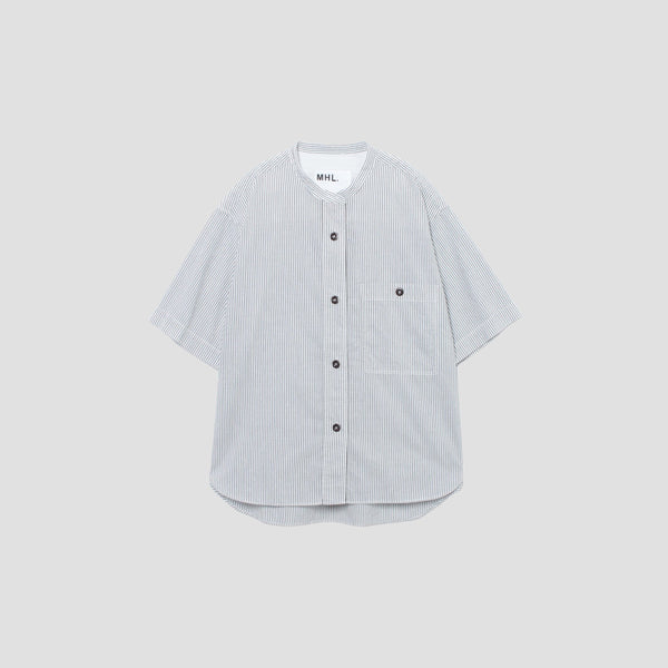 COTTON LINEN STRIPE SHIRT
