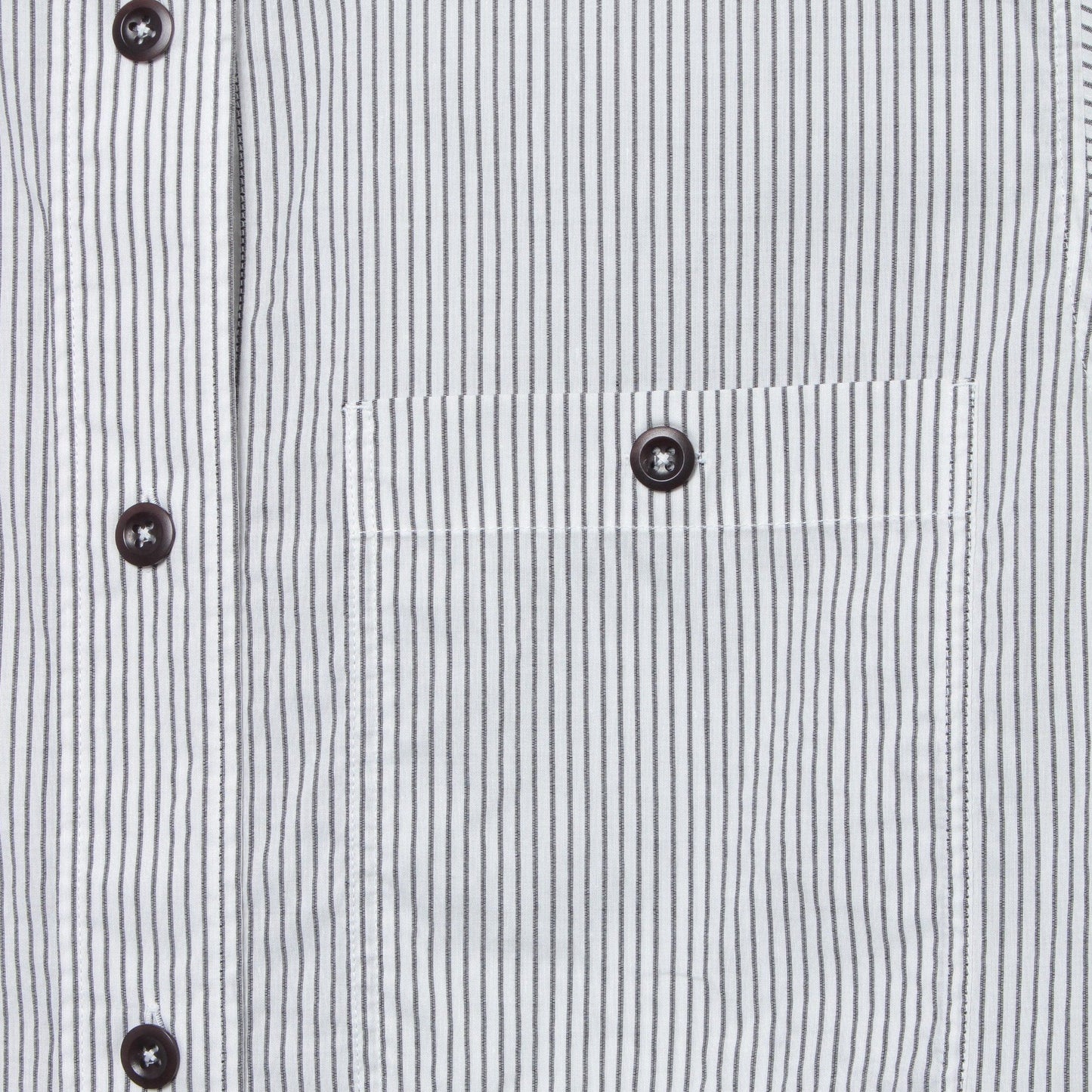COTTON LINEN STRIPE SHIRT
