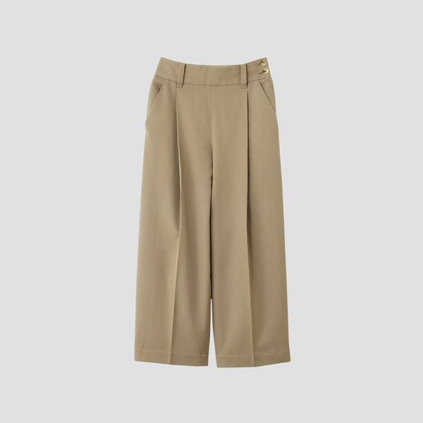 WOOL COTTON SERGE TROUSERS