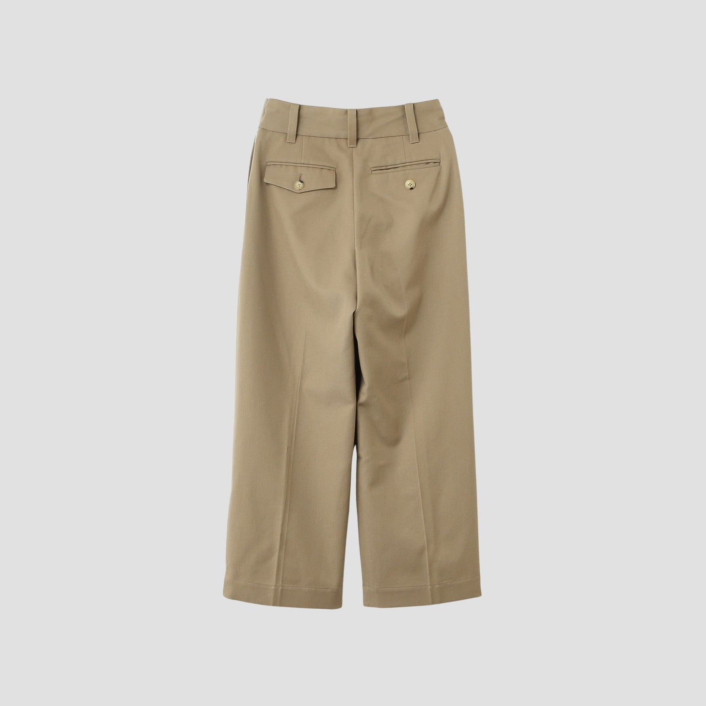 WOOL COTTON SERGE TROUSERS