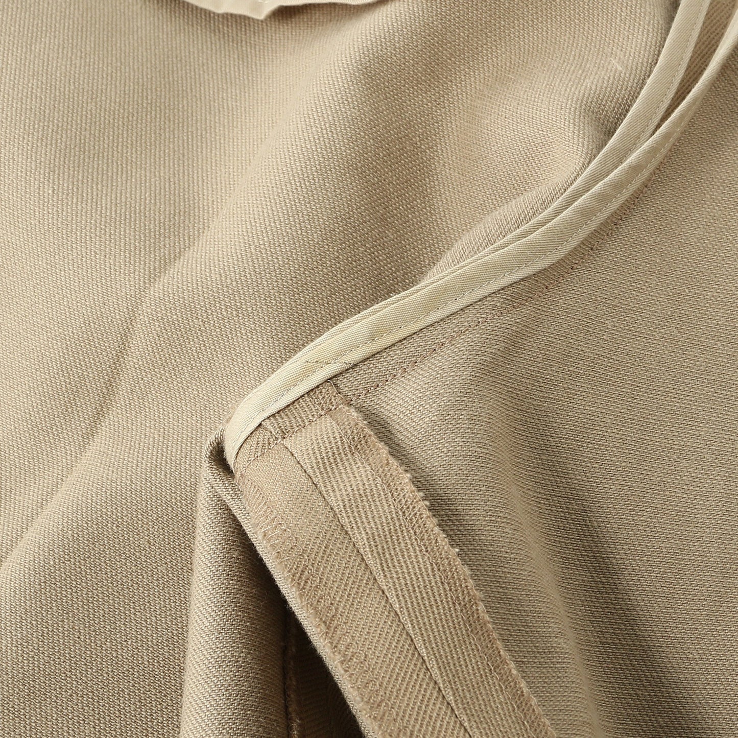 WOOL COTTON SERGE TROUSERS