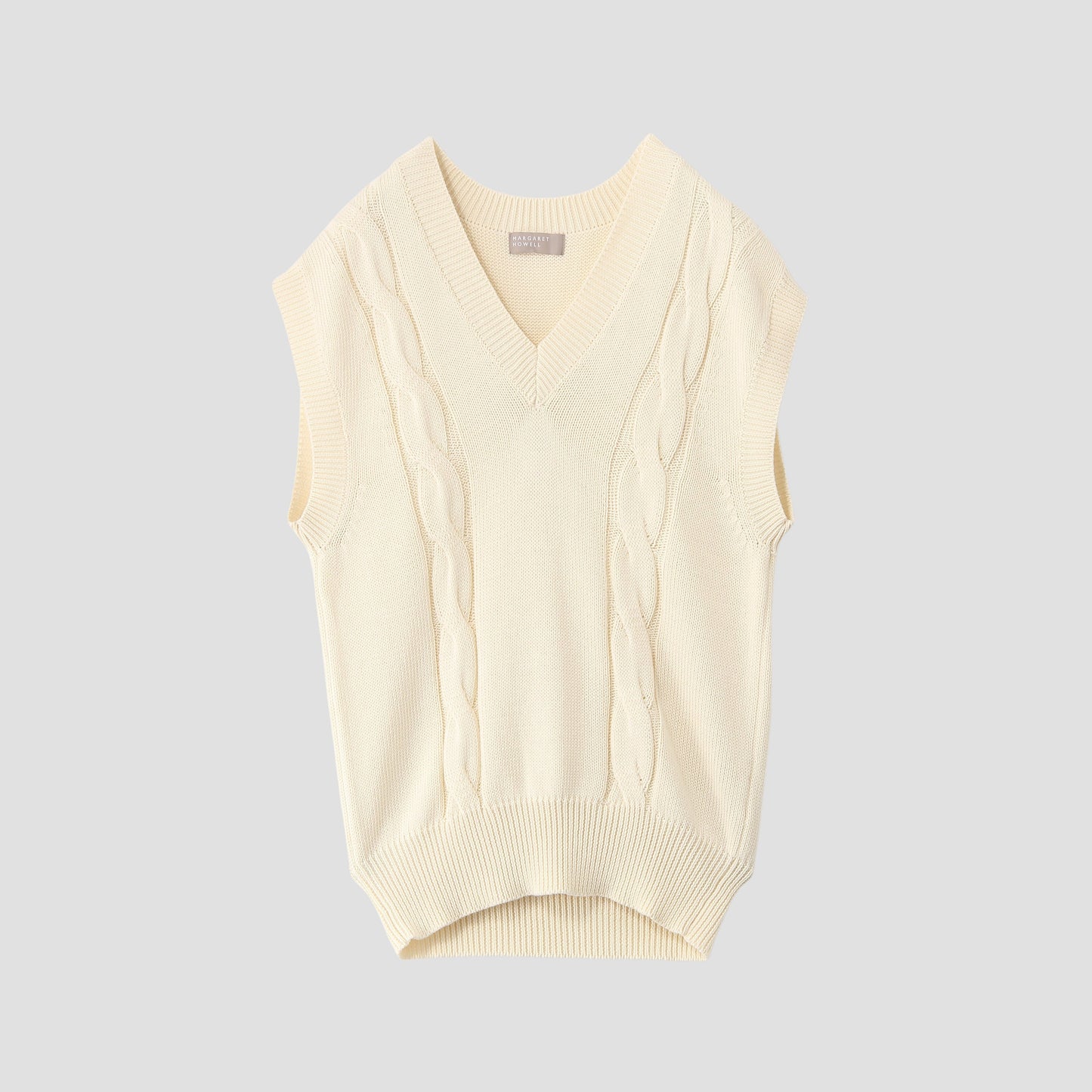 COTTON CABLE SLIPOVER KNIT