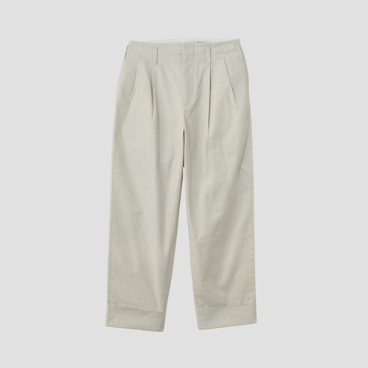 BRUSHED COTTON TWILL TROUSERS