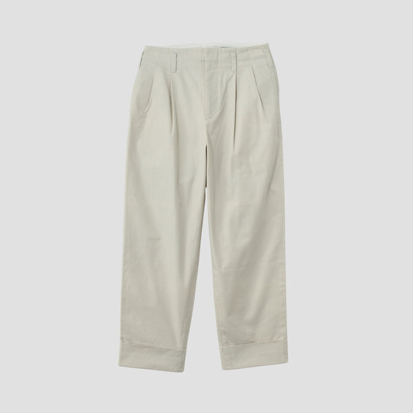 BRUSHED COTTON TWILL TROUSERS