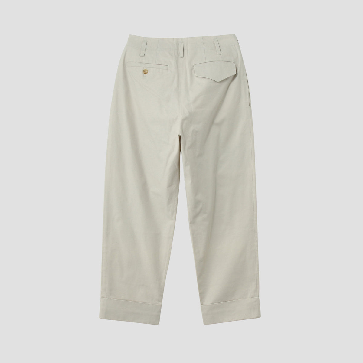 BRUSHED COTTON TWILL TROUSERS
