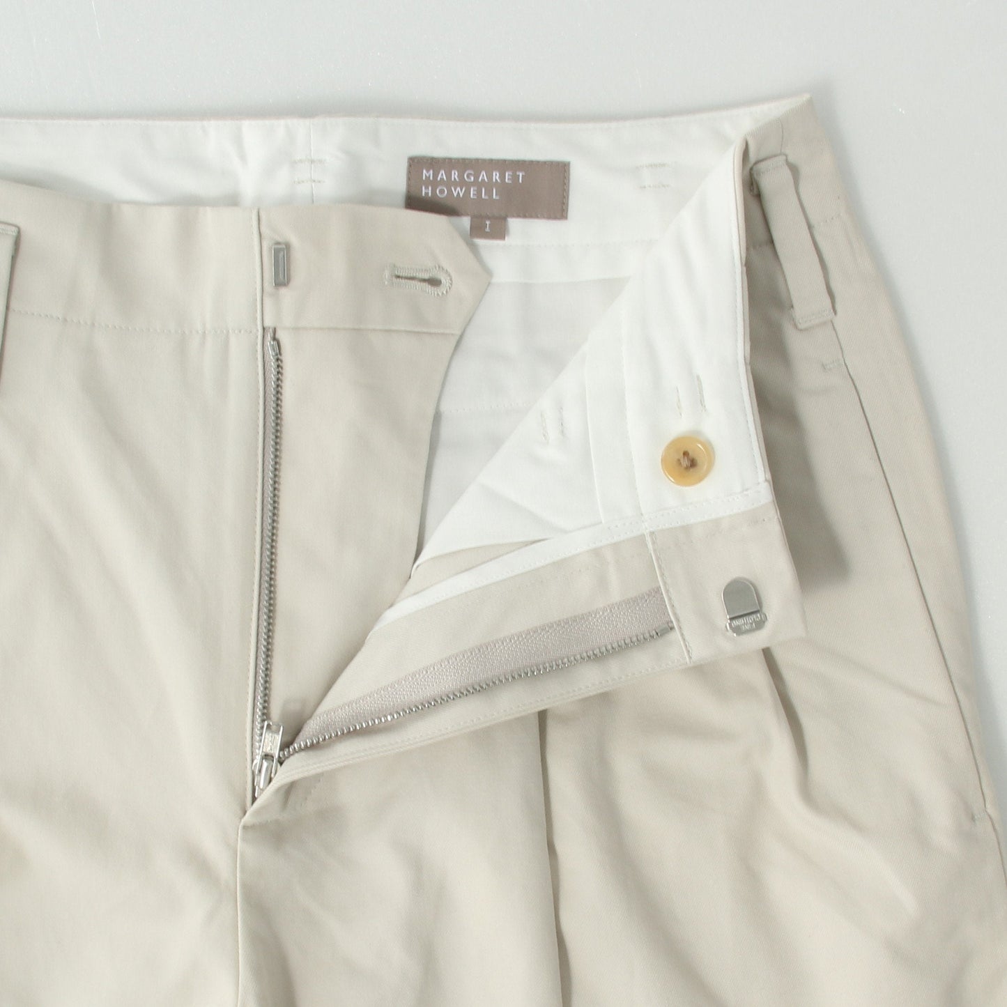 BRUSHED COTTON TWILL TROUSERS