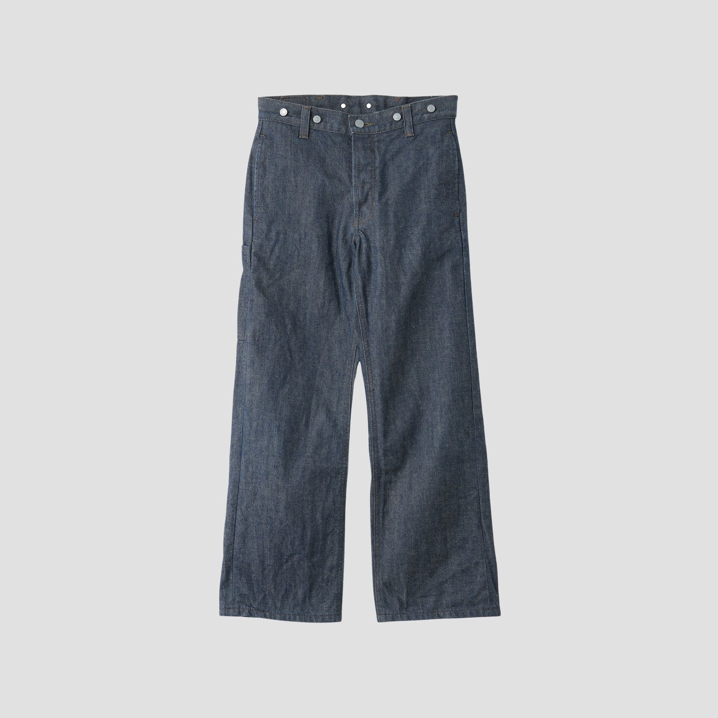 GREY CAST DENIM TROUSERS