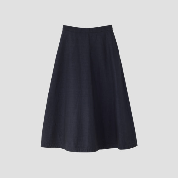 HIGH TWIST COTTON LINEN SKIRT