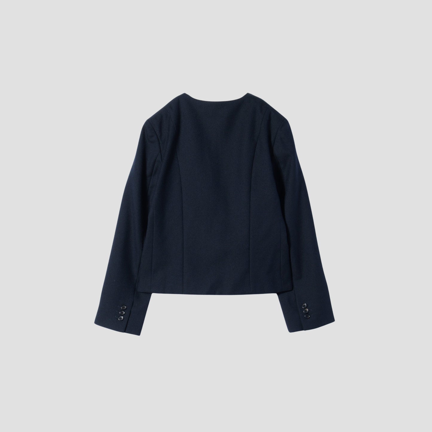 WASHED WOOL SERGE JACKET