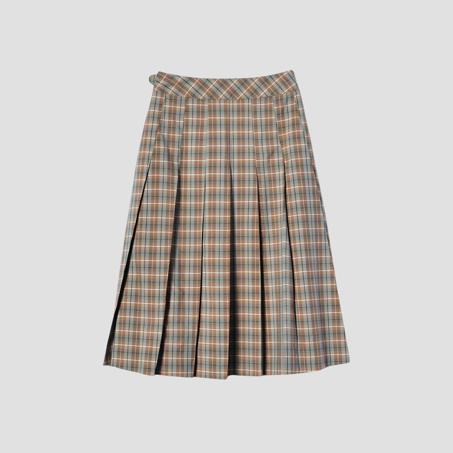 COTTON SILK CHECK SKIRT
