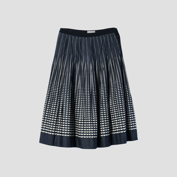 HALF MOON COTTON SKIRT