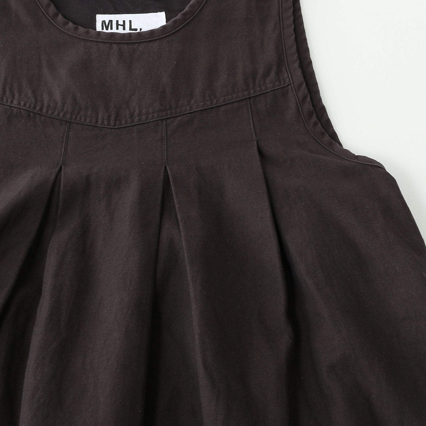 CONTRAST WARP COTTON DRESS