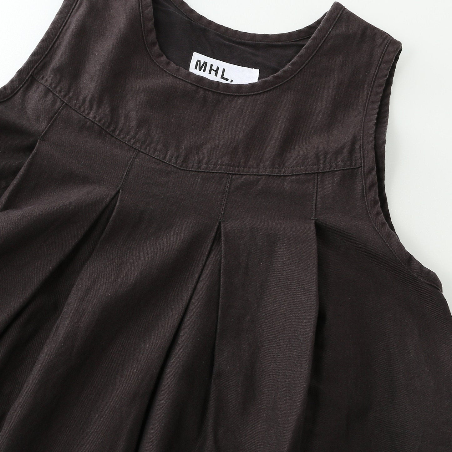 CONTRAST WARP COTTON DRESS