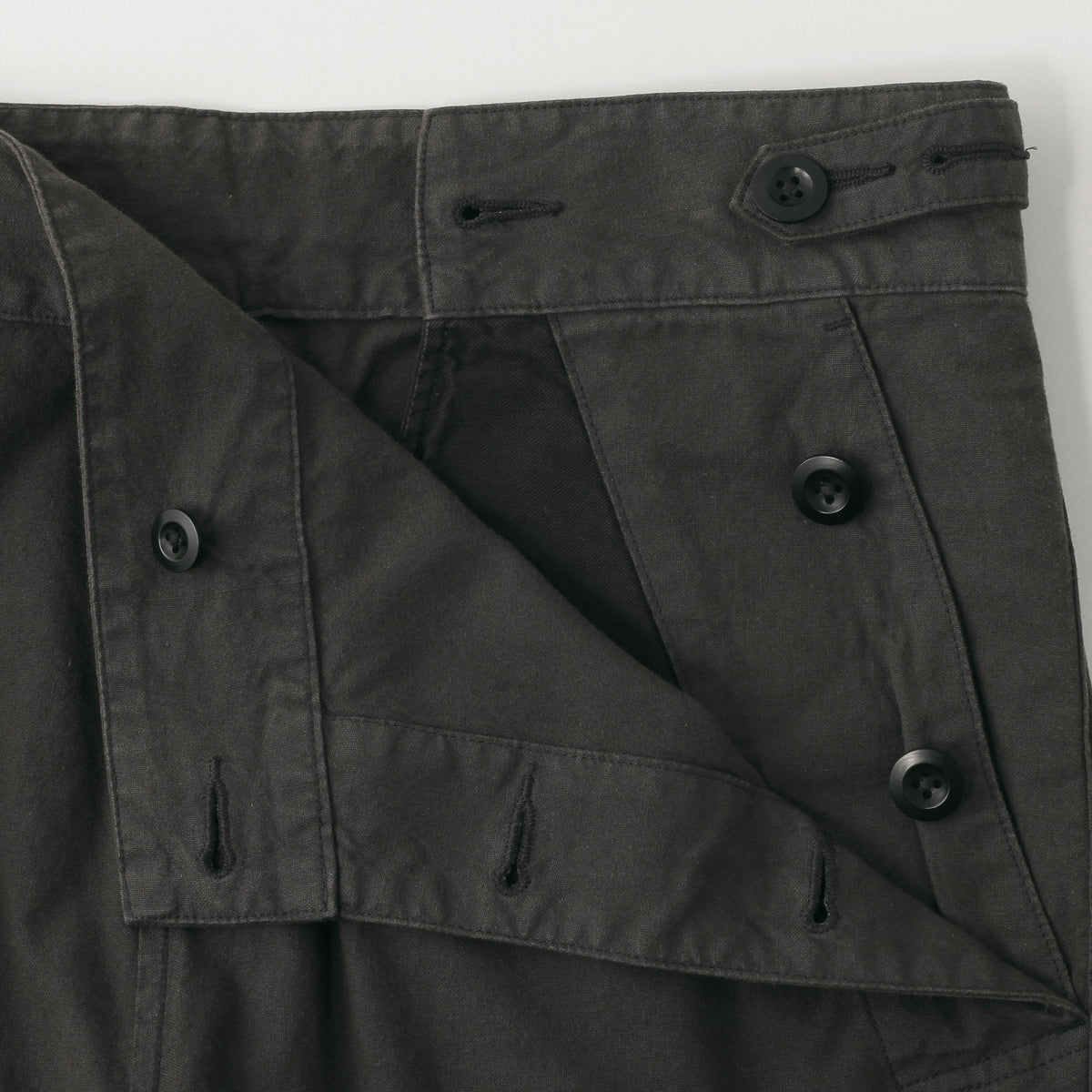 ROUGH COTTON CANVAS TROUSERS