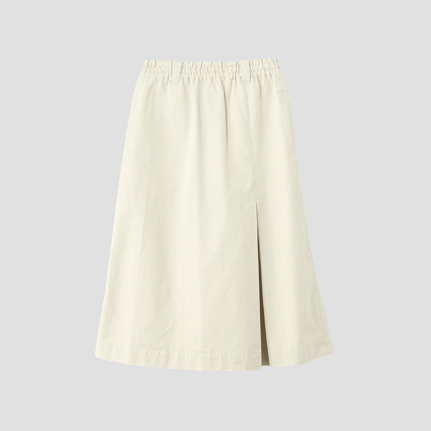 BRUSHED CHINO COTTON SKIRT