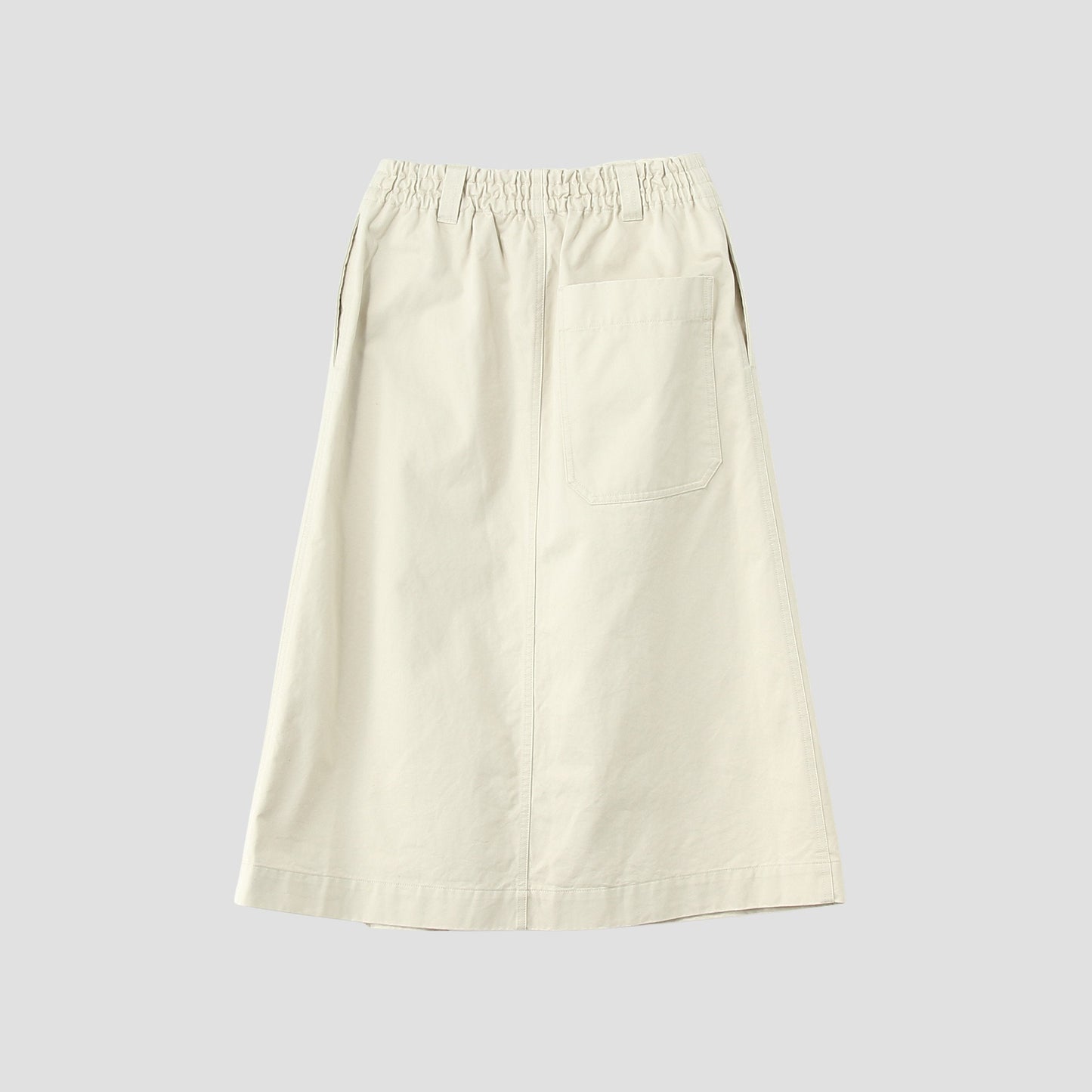 BRUSHED CHINO COTTON SKIRT