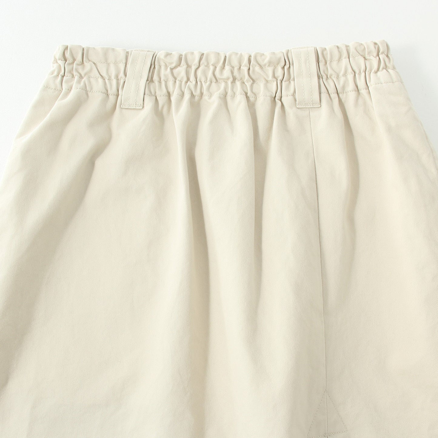 BRUSHED CHINO COTTON SKIRT