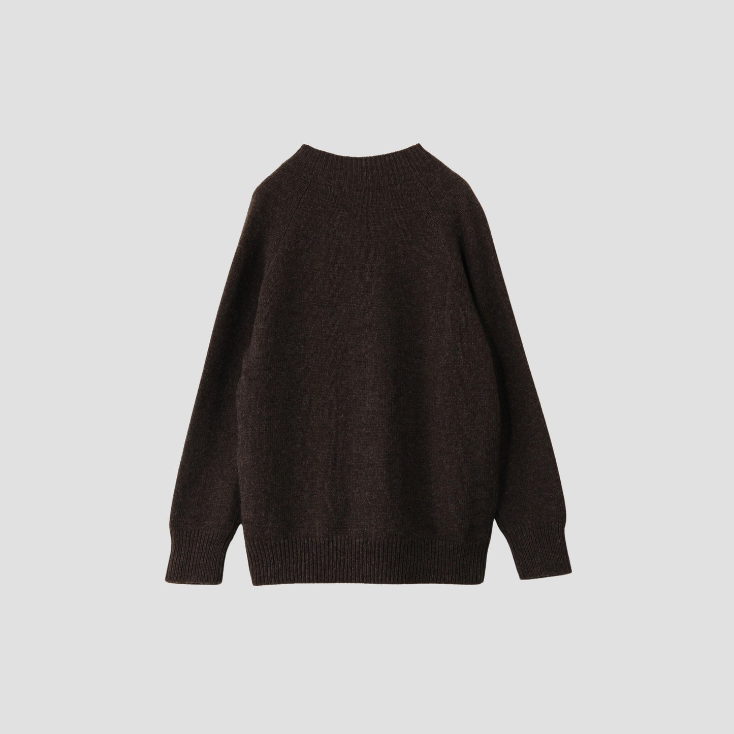 RIB COLLAR CARDIGAN KNIT