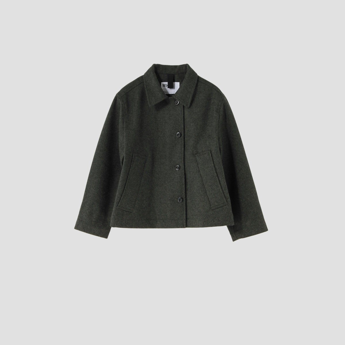 COARSE WOOL MELTON BLOUSON
