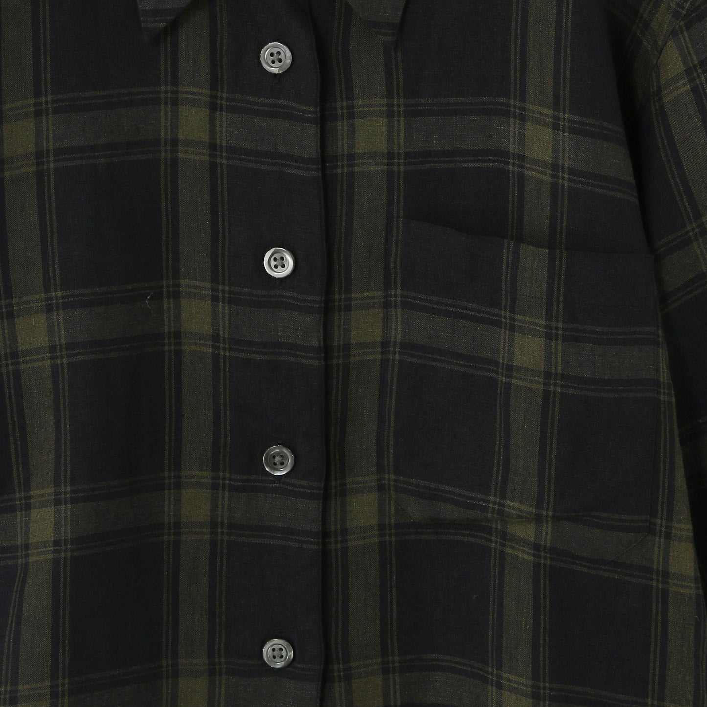 LARGE CHECK LINEN SHIRT