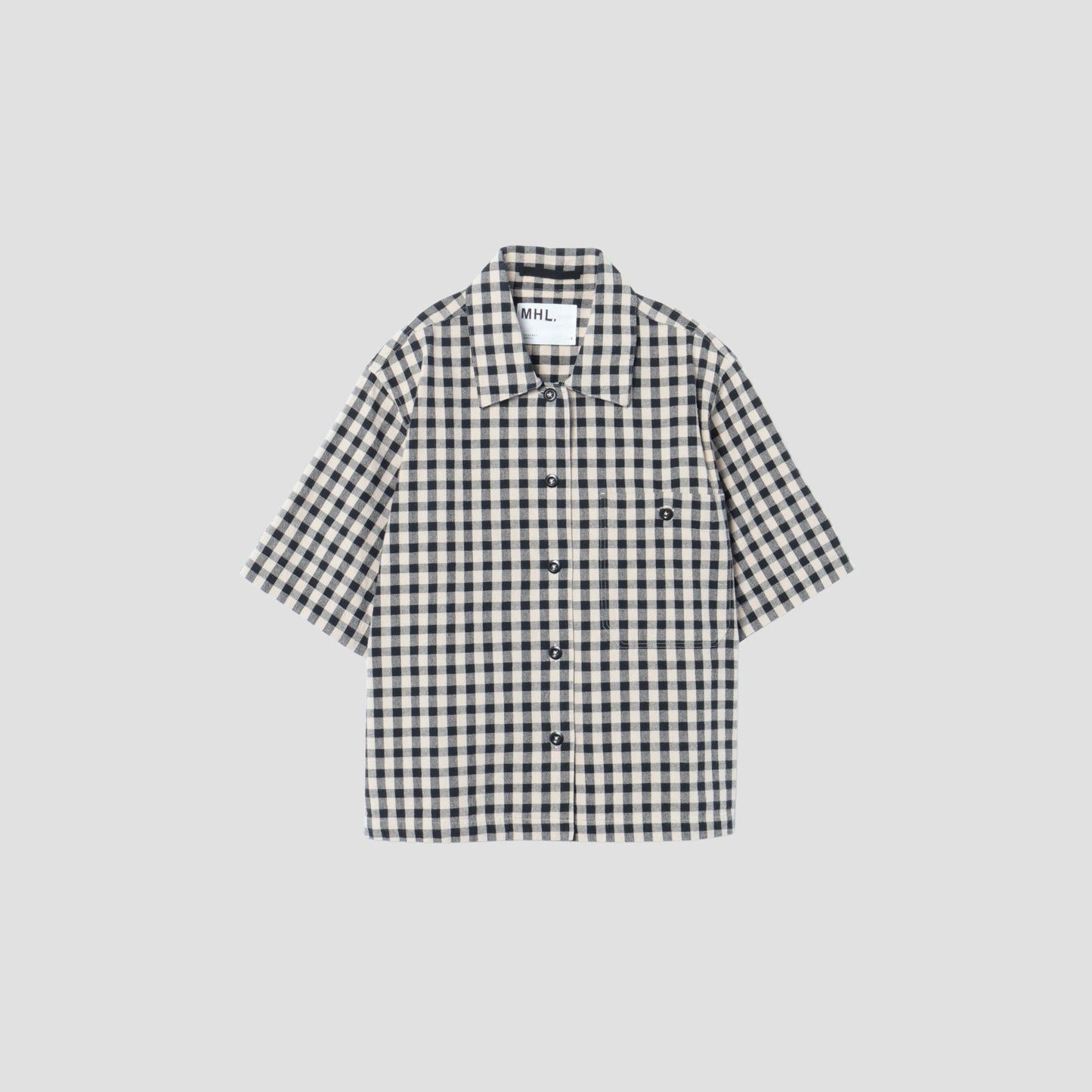 NATURAL COTTON GINGHAM SHIRT