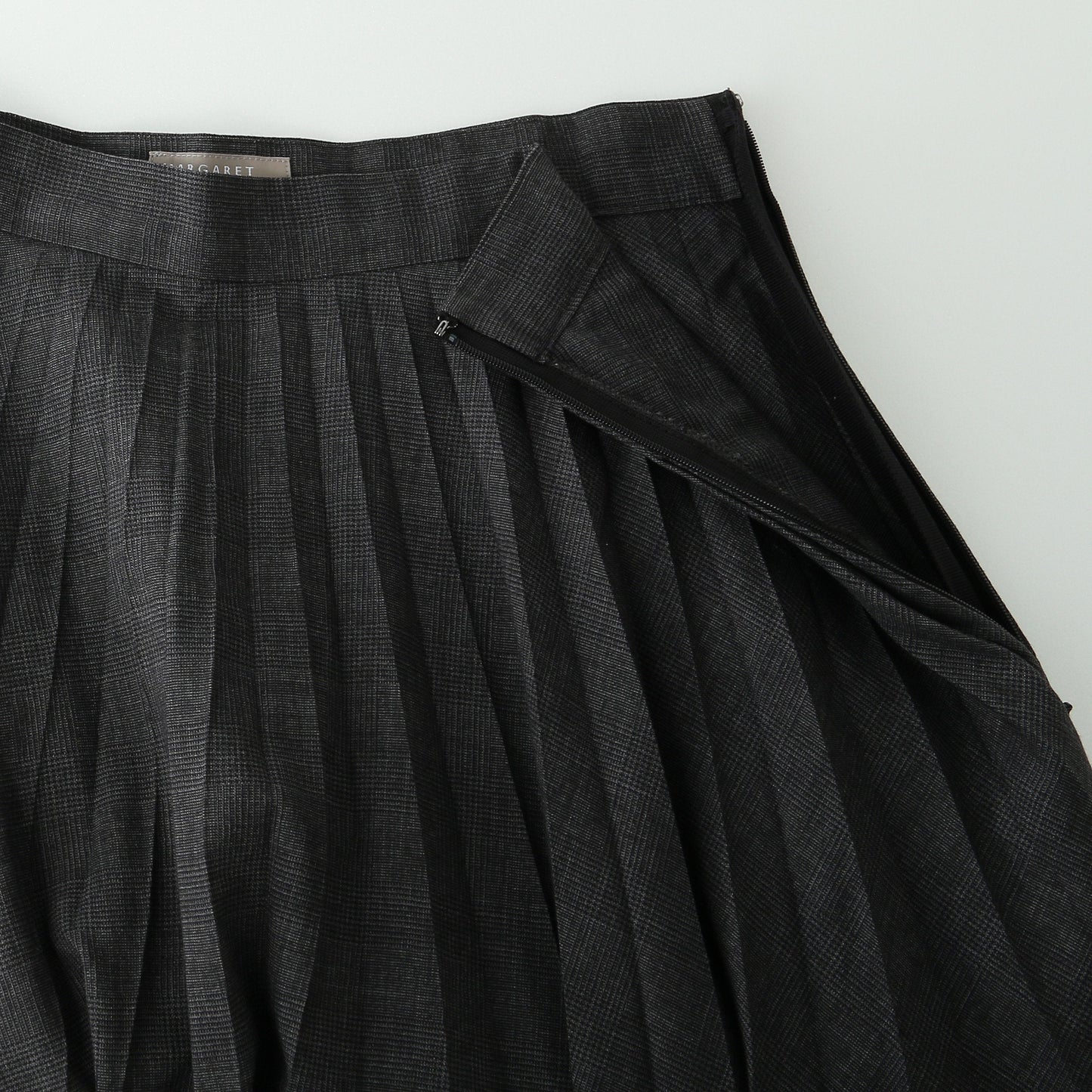 PRINCE OF WALES CHECK WOOL BLEND SKIRT