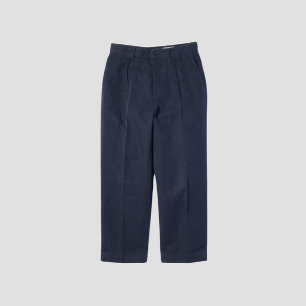 COTTON LINEN CANVAS TROUSERS