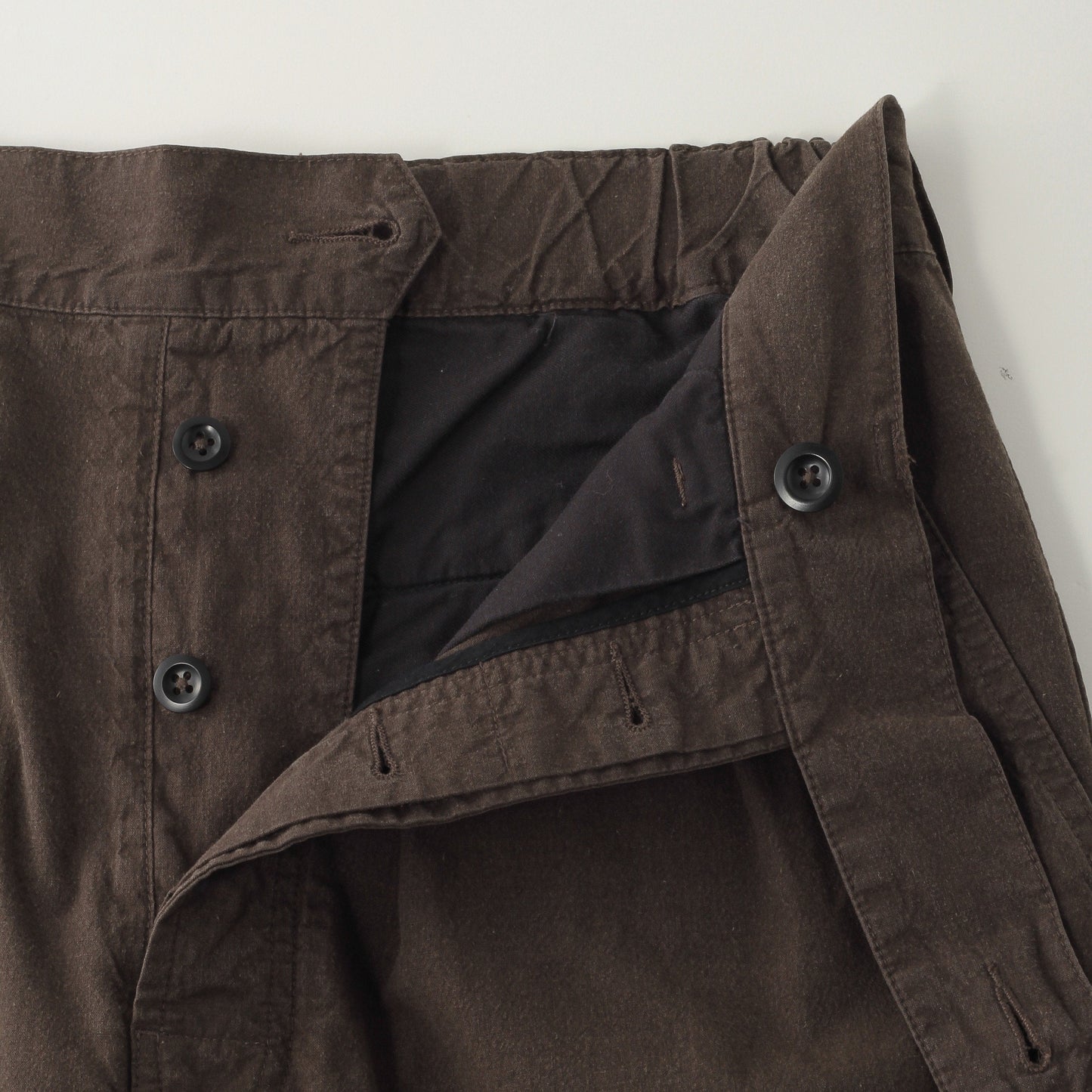OVERDYE MELANGE COTTON LINEN TROUSERS