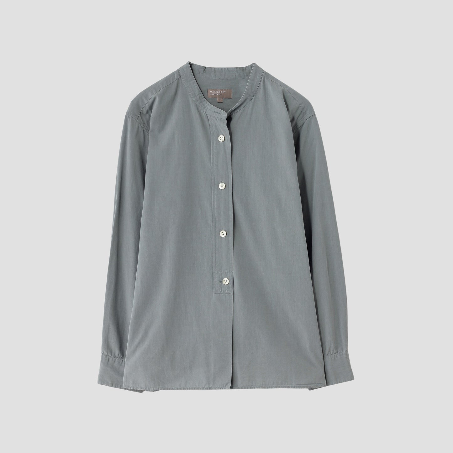 TEXTURED COTTON CHAMBRAY SHIRT