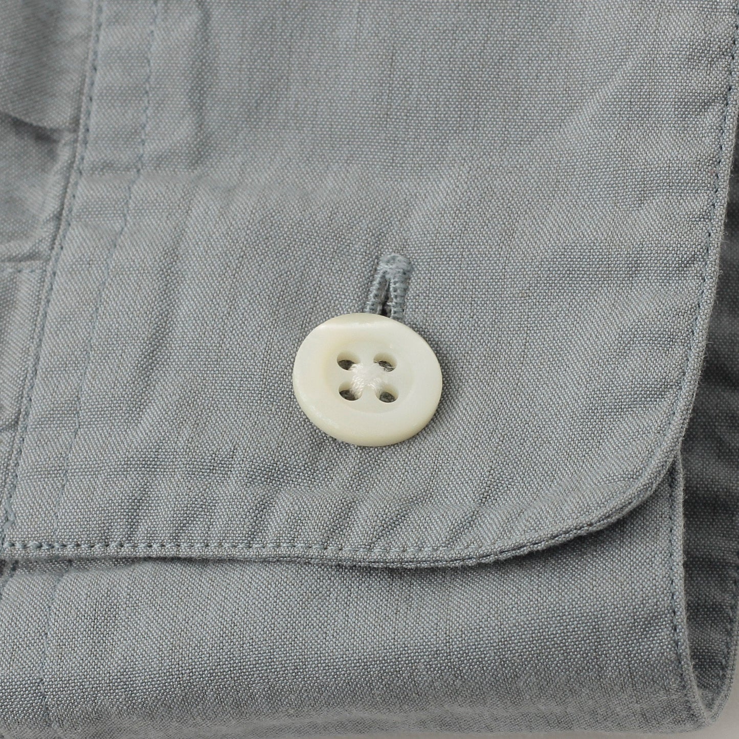 TEXTURED COTTON CHAMBRAY SHIRT