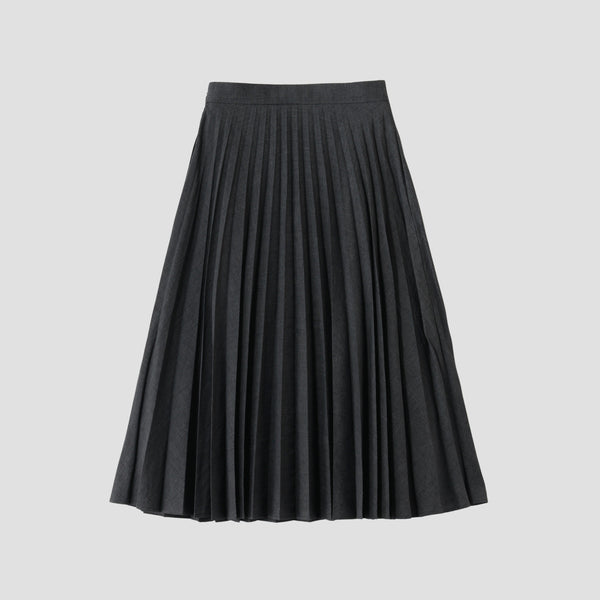 PRINCE OF WALES CHECK WOOL BLEND SKIRT