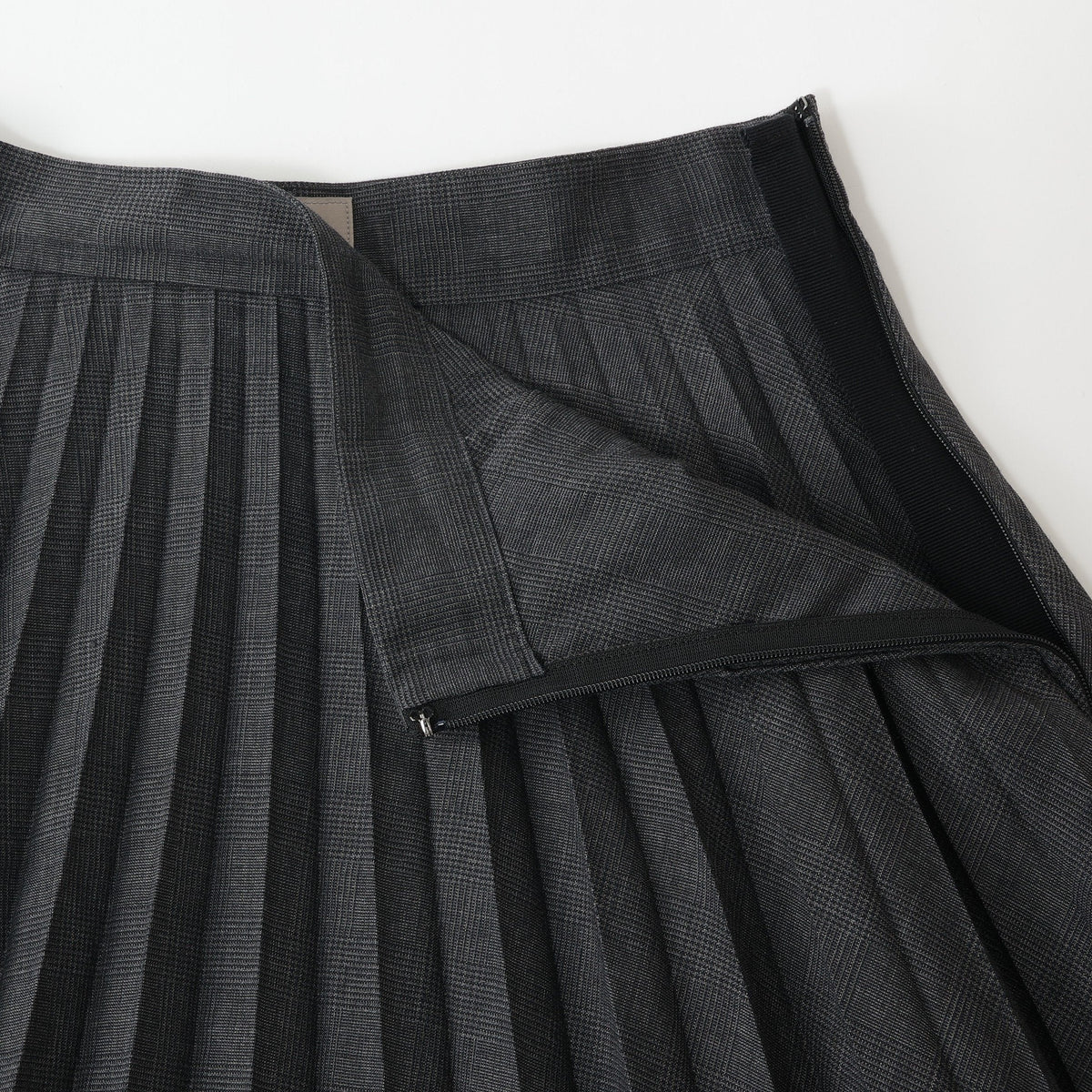 PRINCE OF WALES CHECK WOOL BLEND SKIRT