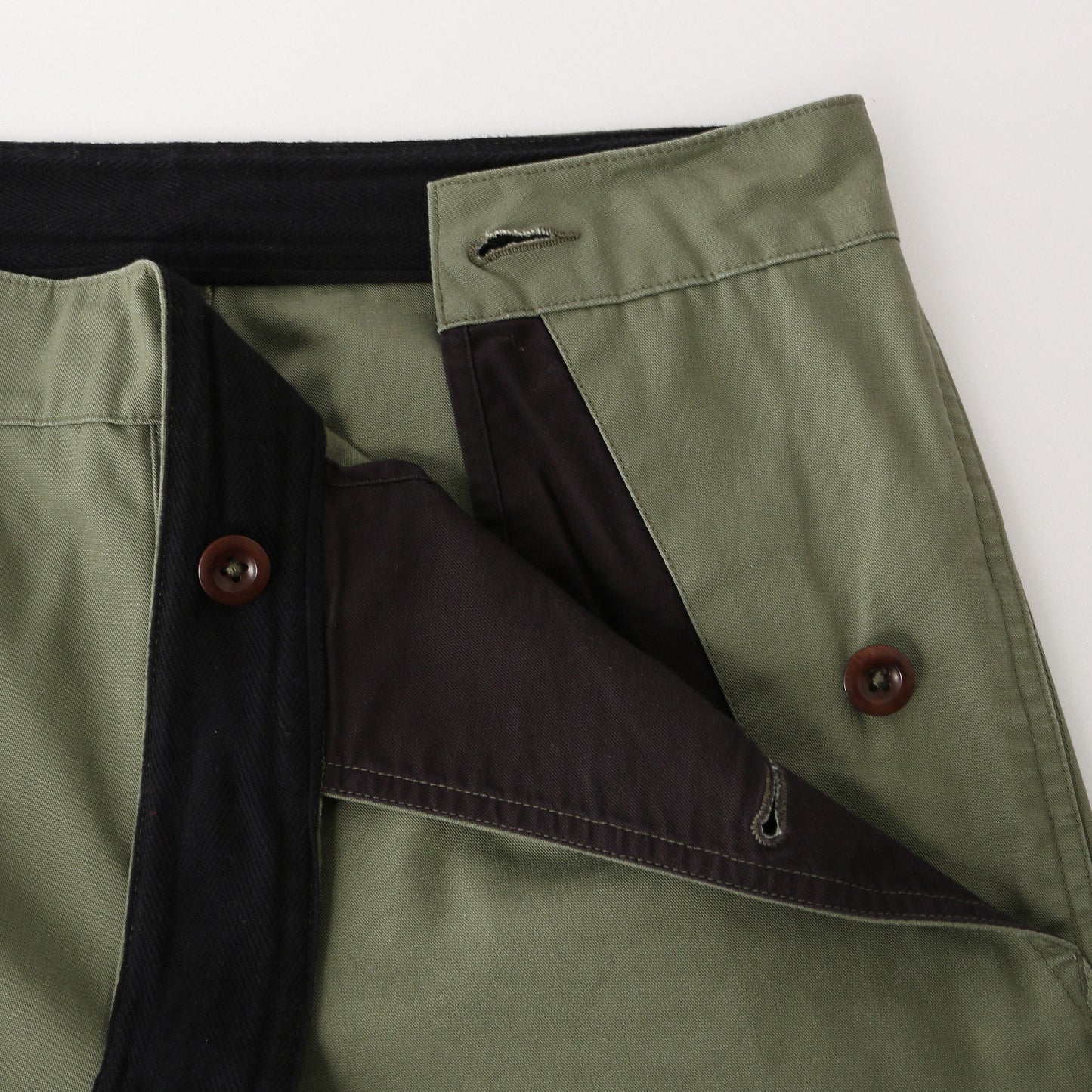 COMPACT BROKEN DRILL TROUSERS
