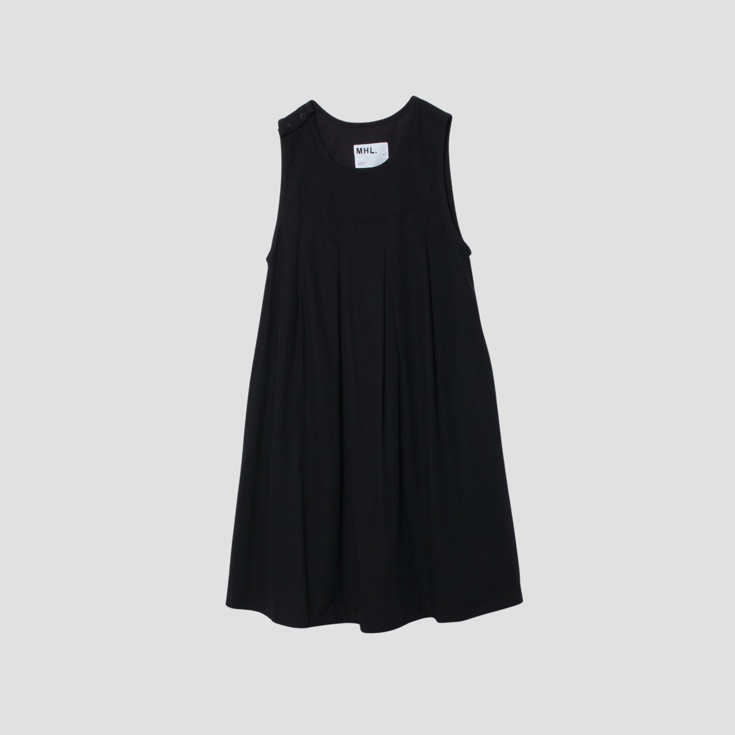 TWISTED ORGANIC COTTON TWILL DRESS