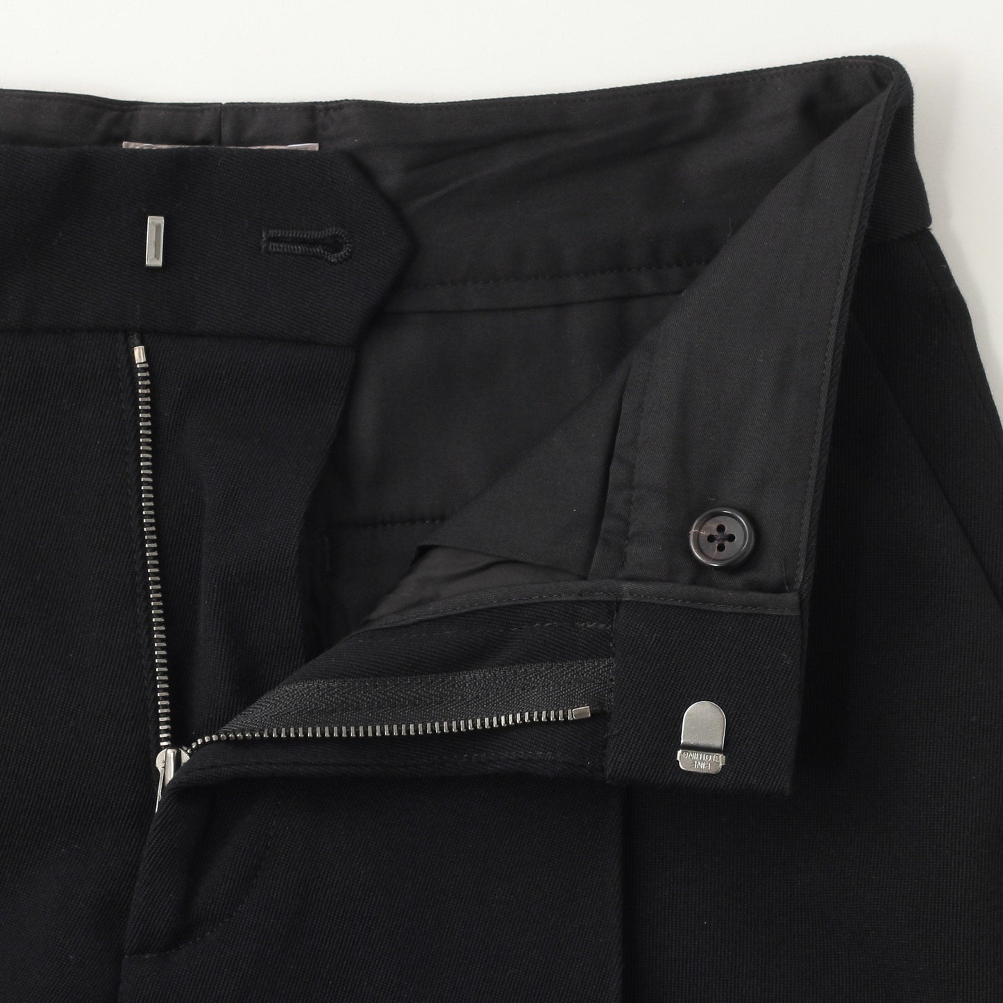 WOOL COTTON LINEN BARATHEA TROUSERS