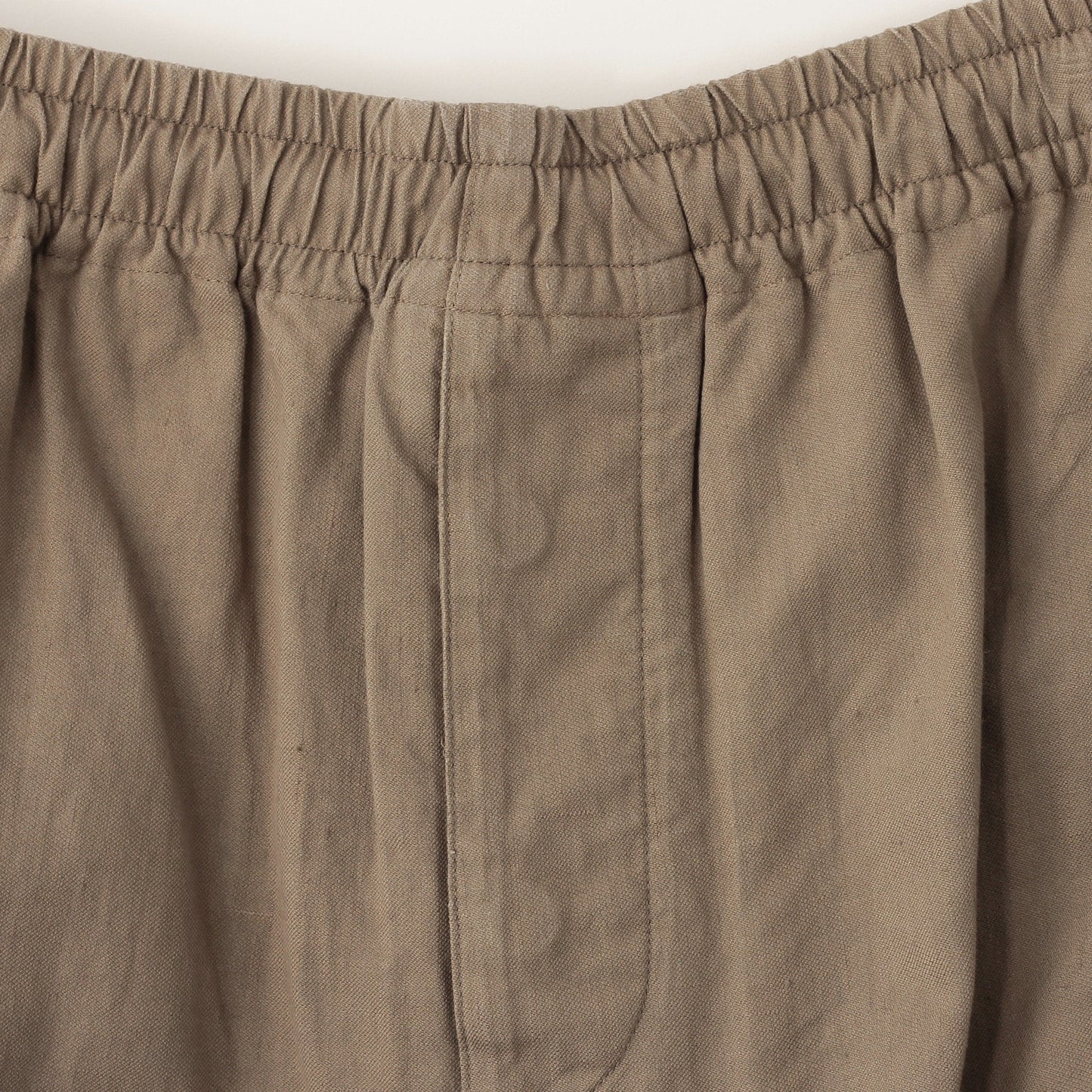 LINEN COTTON TWILL TROUSERS