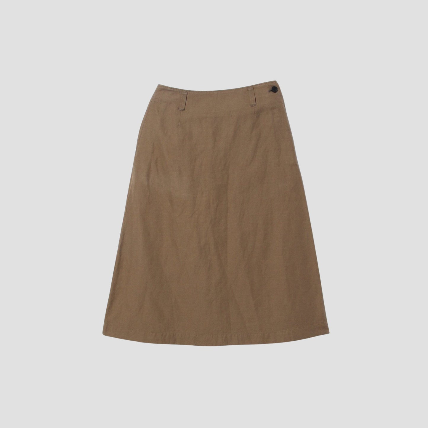 COTTON LINEN TWILL SKIRT