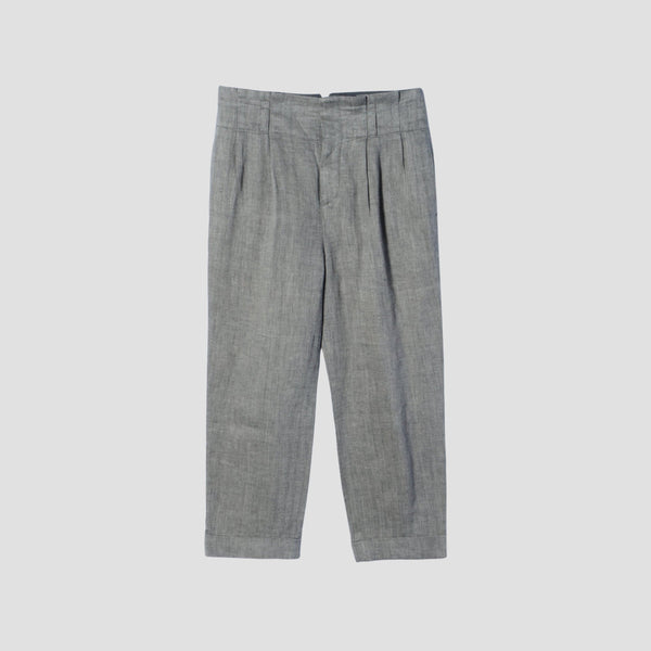 CLEAN HERRINGBONE TROUSERS